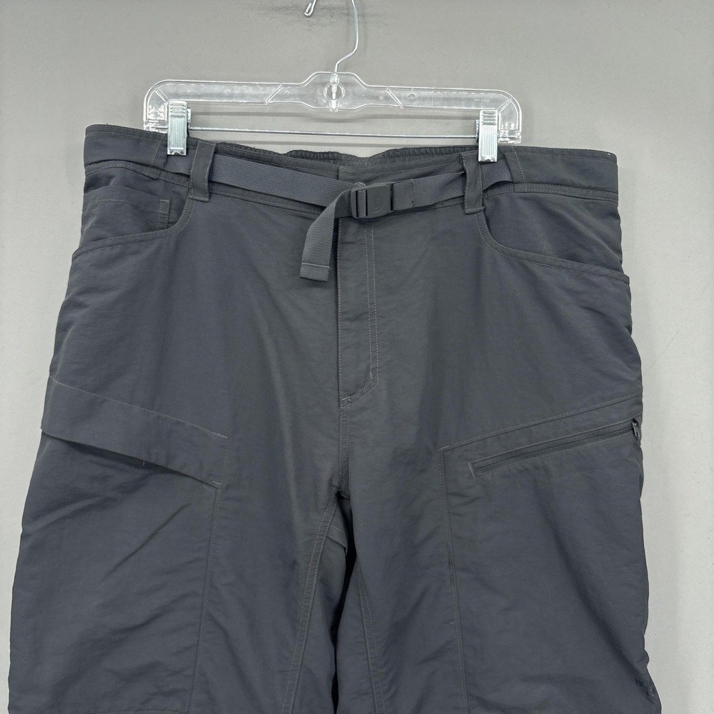 The North Face Pants Mens 40x32 Gray Paramount Convertible Cargo Outdoor Hiking - Picture 2 of 16